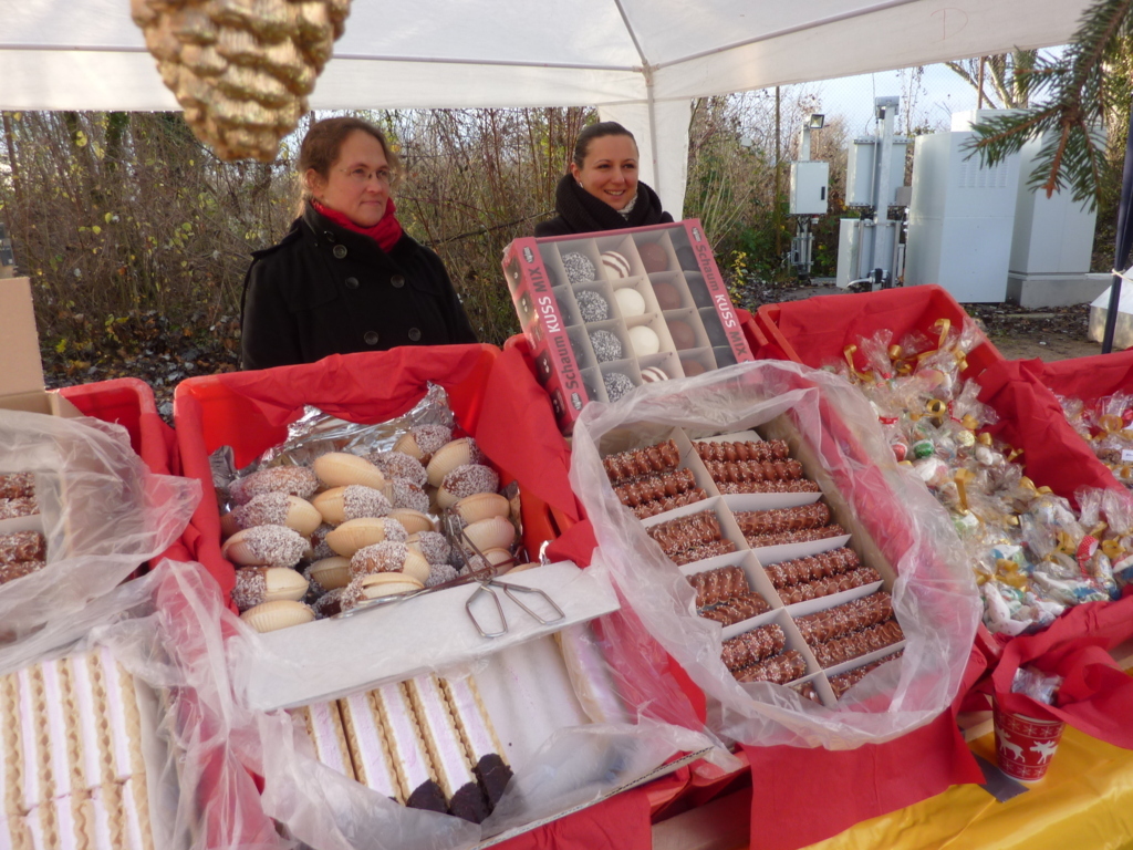 Verkaufsstand beim Weihnachtsmarkt 2012